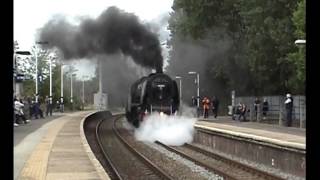 LMS Coronation Class No46233 quotDuchess of Sutherlandquot on the quotScarborough Flyerquot 29 June 2013 [upl. by Elson]