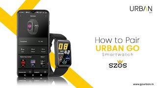 How To Pair Your Device With Urban Go Smart Watch Inbase [upl. by Torrlow49]