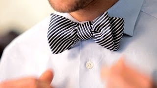 How to Tie a Bow Tie  Mens Fashion [upl. by Onairda]