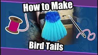 Tutorial 61 Bird Tail For Fursuits amp Cosplay  PDF Pattern [upl. by Malvia]