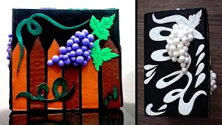 How to decorate cardboard box Easy Craft Idea DIY [upl. by Kalie]