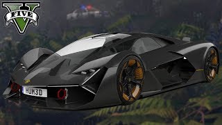 LAMBORGHINI TERZO MILLENNIO GTA V Pegassi Tezeract  Southern San Andreas Super Sport Series [upl. by Patrizius]