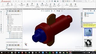 How to design Cotter Joint in solidworks [upl. by Anuahsar265]