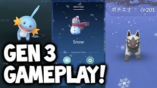 Pokémon GO Gen 3 SNEAK PEEK GAMEPLAY amp InDepth Guide to New Pokémon GO quotWeatherquot Update Feature [upl. by Uokes]