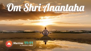 Extremely POWERFUL MORNING Mantra  1hr11min  Om Shri Anantaha [upl. by Gertruda]