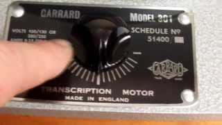 Garrard 301 Hammertone Speed test and Overview [upl. by Ahcsatan]