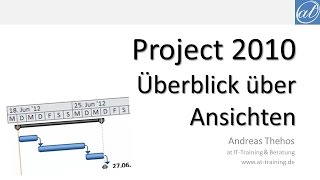 Project 2010  Grundkurs  Überblick über Ansichten [upl. by Earized]