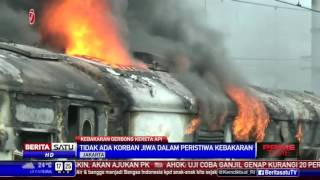 KA Kertajaya Terbakar di Stasiun Tanjung Priok [upl. by Lyrradal767]