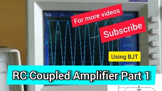 Single Stage RC Coupled Amplifier Circuit  BreadboardExperiment CE Common Emitter Amplifier [upl. by Esme]