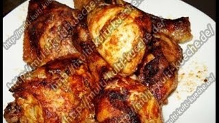 Hähnchenschenkel  Hähnchenkeulen aus dem Backofen  Chicken thighs  Grill Hähnchen [upl. by Gairc]