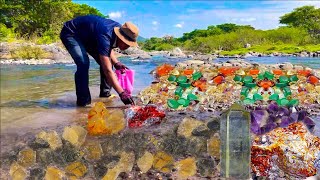 Finding Natural Chalcedony Carnelian Agate Amethyst Gemstones At The Mountain Episode61 [upl. by Enenstein]