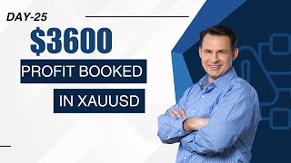 Day25  3600 profit booked in xauusd xauusdlivetrading xauusdforex daychallenge profitbooking [upl. by Lanaj]