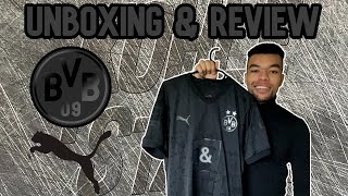 Borussia Dortmund 20222023 SPECIAL EDITION Blackout Shirt Bellingham Unboxing amp Review [upl. by Willem368]