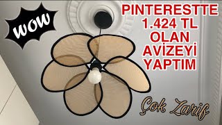 EVİNİZİN HAVASINI DEĞİŞTİRECEK AVİZE YAPIMI PİNTERESTTE 1424 TL  Kendin Yap  Diy [upl. by Nagle797]