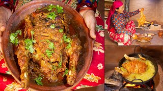 Nepali Village Mother making Whole chicken Curry  Secret village tips  Kanchhikitchen [upl. by Nor]