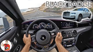 The RollsRoyce Ghost Black Badge is a Spa Day at Speed POV Drive Review [upl. by Mather]