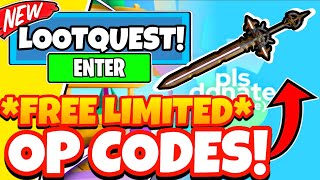 FREE LIMITED UPDATE ALL NEW WORKING CODES FOR LOOT QUEST Roblox Loot Quest Codes [upl. by Valentia129]