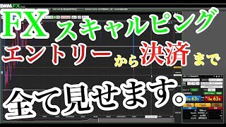 FX スキャルピング エントリーから決済まですべて見せます。 [upl. by Gershon]