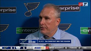 Berube on Blues win over Maple Leafs We bent a little but we didnt break [upl. by Hoeg788]