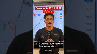 Fresh Breakout in IEX SHARE  IEX SHARE LATEST NEWS [upl. by Yates]