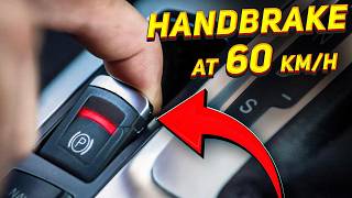 We engage electronic handbrake at speed in some cars you never heard of  what will happen [upl. by Lula953]