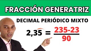 Fracción Generatriz de un Decimal Periódico Mixto [upl. by Reiners]