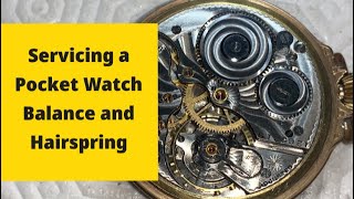 Pocket Watch Hairspring Cleaning Hamilton RebuildPart 3 [upl. by Hcelemile]