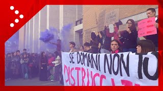 Roma presidio alla Sapienza per Giulia Cecchettin e le vittime della violenza di genere [upl. by Syst107]