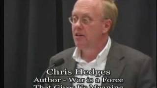 TalkingStickTV  Chris Hedges  War is a Force That Gives Us Meaning [upl. by Nospmoht]