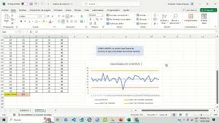 Gráfica de control por ATRIBUTOSGráfica C en EXCEL con INTERPRETACIÓN Ejemplo 2 [upl. by Acyssej157]