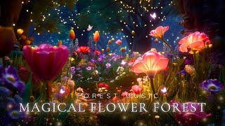 Magical Forest Music  Beautiful Flower Forest Space  Relax Rest amp Enjoy a Good Nights Sleep 😴 [upl. by Antonie278]