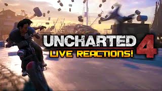 Uncharted 4  Extended E3 2015 Gameplay Demo Live Reaction [upl. by Silloh167]