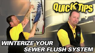 HOW TO WINTERIZE A SEWER FLUSH SYSTEM  Quick Tips with Randy [upl. by Biron]