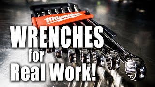 Great Wrenches for Less  Milwaukee Combination Wrench Set Review [upl. by Kcirdez440]