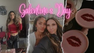 Galentine’s Day vlog  GRWM Decorating amp Brunch [upl. by Dirfliw]