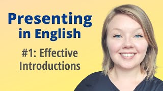 Presenting in English  How to Present an Introduction in an English Presentation [upl. by Livvi350]