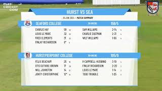 Hurstpierpoint College Under 14A v Seaford College Under 14A [upl. by Kcirdla]