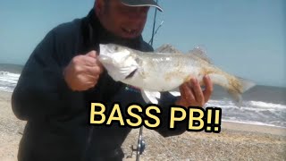 Sea Fishing  BASS Personal Best  Gorleston Beach [upl. by Nonah227]