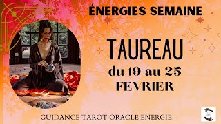 🌱TAUREAU du 19 au 25 FEVRIER🌸message pour toitaureauhebdo [upl. by Siriso682]