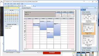 Outlook 2016 print multiple calendars at one time by Chris Menard [upl. by Nirrak]