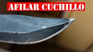 Cómo Afilar Un Cuchillo Al Extremo  Filo Que Afeita [upl. by Ellita497]