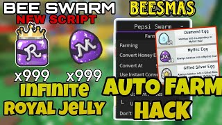 Bee Swarm Simulator Best Script Hack Auto Farm  Auto Quest  Infinite Royal Jelly [upl. by Carol]