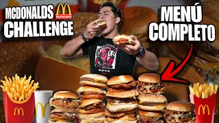 PUEDO COMER el MENÚ COMPLETO de MCDONALDS y VIVIR para CONTARLO🍔 Especial 600000 Suscriptores🔥 [upl. by Burnham]