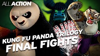 Po vs Tai Lung Lord Shen amp General Kai Kung Fu Panda Final Fights Compilation  All Action [upl. by Aitel]