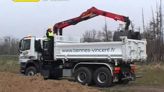 PALFINGER EPSILON GRUE TIPPER Z TP 6X4 BIBENNE VINCENT [upl. by Ahsenar69]