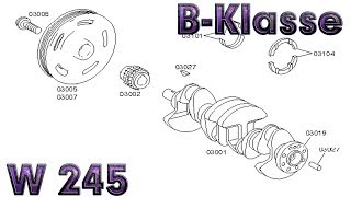 BKlasse W245  Triebwerkteile ZweimassenSchwungrad M266 OM640 [upl. by Dworman]