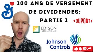 5 Actions qui versent des DIVIDENDES depuis 100 ans  PARTIE 1 [upl. by Eicaj]