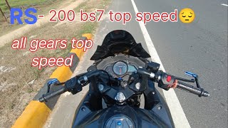 2024 Bajaj Pulsar RS 200 BS7 Top Speed Test 💯  Unexpected Result 😔😔 [upl. by Grath447]