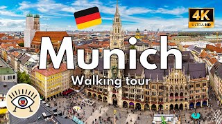 Múnich Alemania🍺 4K 60 FPS ✅ Paseo a pie con subtítulos quotWALKING TOURquot [upl. by Hamnet]