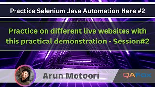 Practice Selenium Java Automation here on different websites  Practice Session 2 [upl. by Airotkiv]